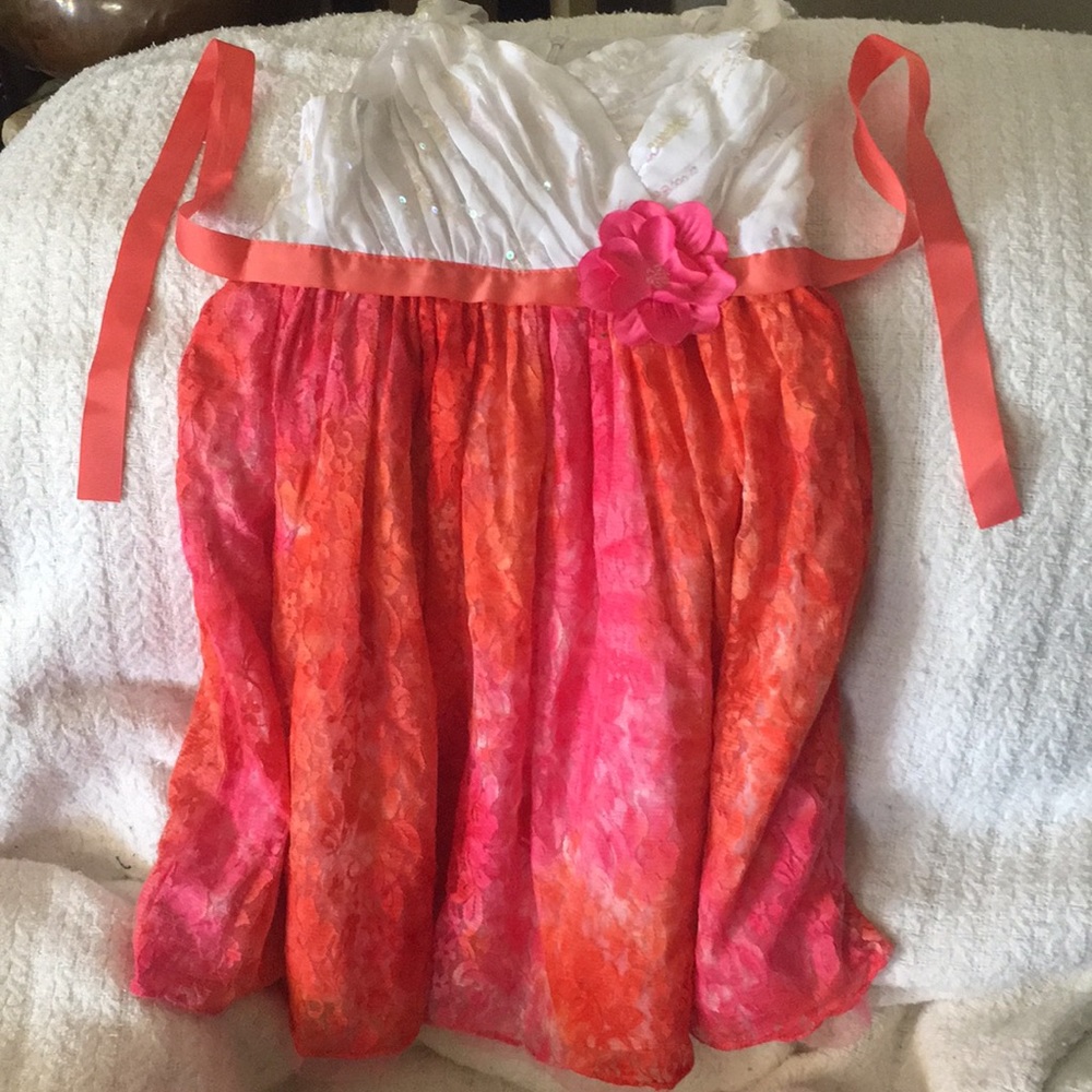 Gorgeous Ombré Orange and Red Dress for Girls!